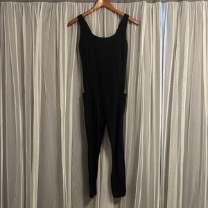 Athleta Classic Black Full Body Unitard/Jumpsuit Size Medium